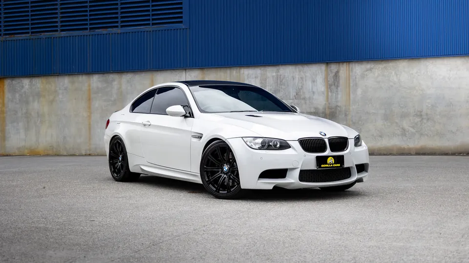 White BMW M3 photographed by Wave Creative for an automotive client