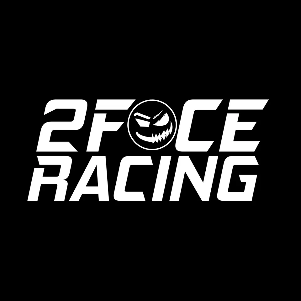 2Face Racing logo and wordmark designed by Wave Creative