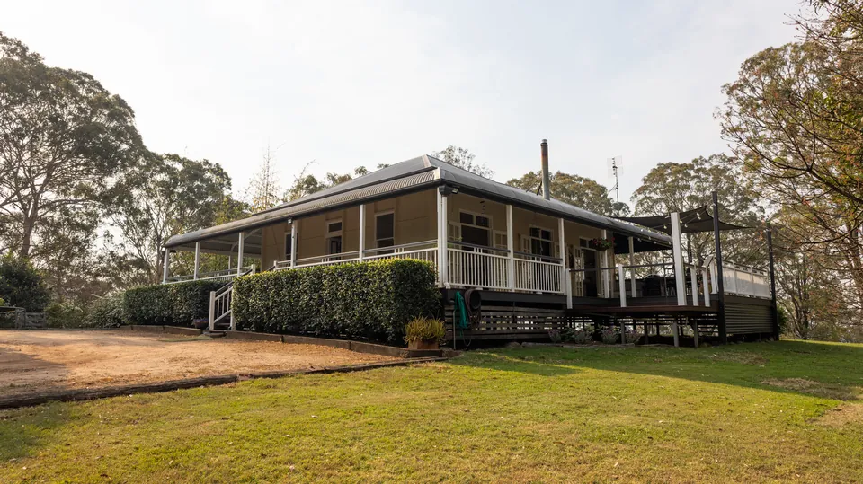 Queenslander homestead exterior photographed for a rural property listing